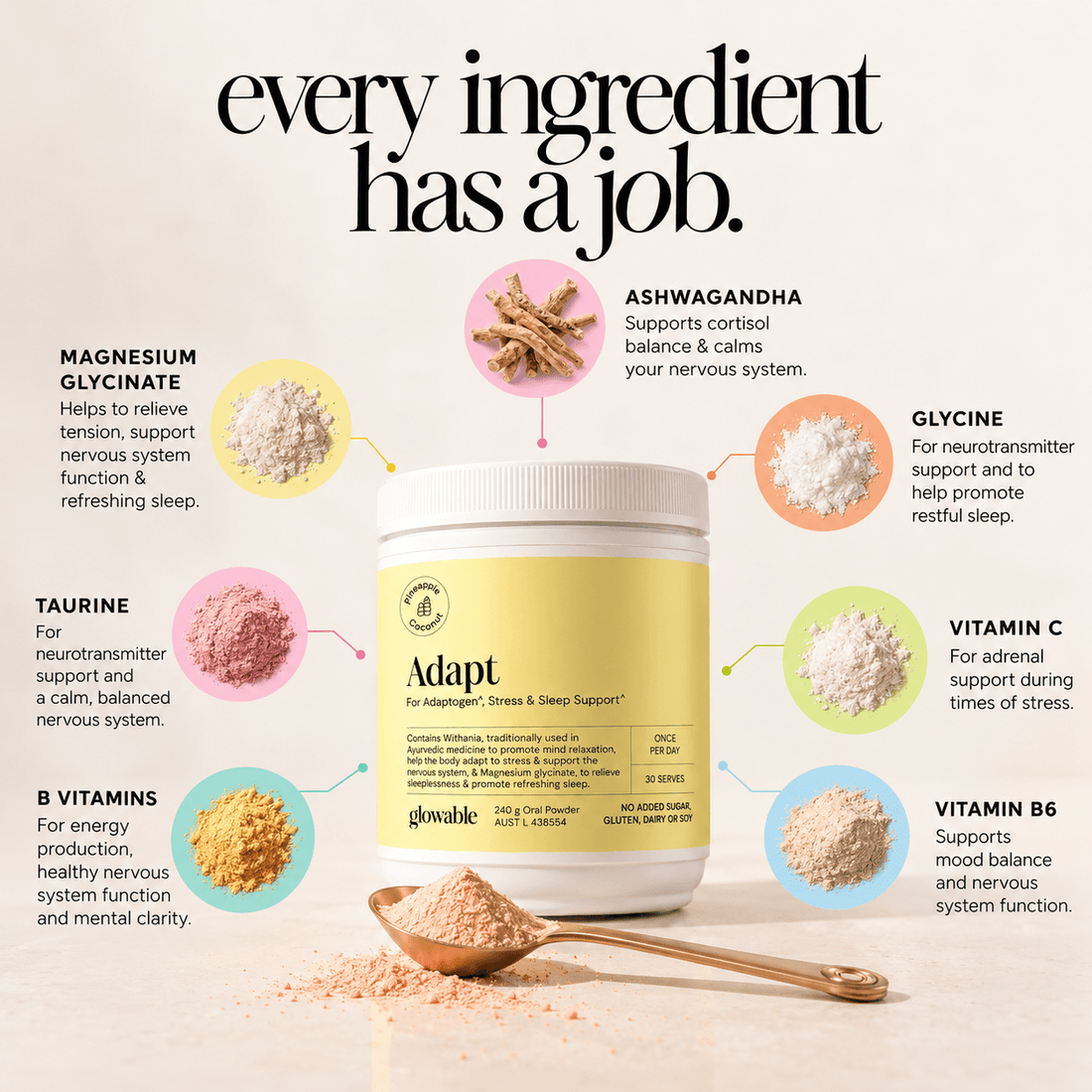 Adapt - Ashwagandha + Magnesium Glycinate & Vitamin Blend