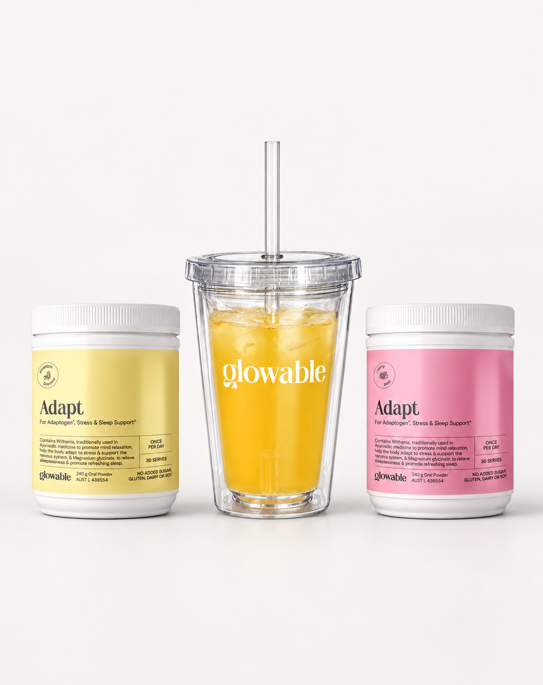 Adapt + Glowable Tumbler Cup Bundle